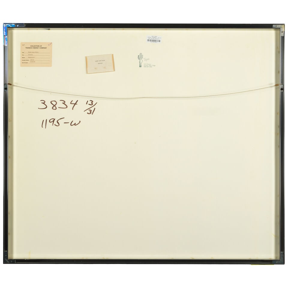 Karen Anne Klein (born 1943) Orchids sight 22 1/4 x 27 3/4 in. (Executed in 1980.) - 2