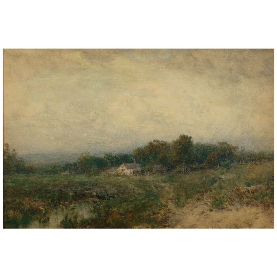 Alexander Helwig Wyant (1836-1892) Changing Weather 14 3/4 x 21 1/2 in. (1 of 3)