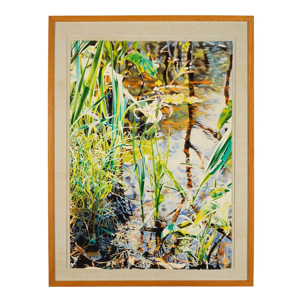 John Bayalis (born 1958) Wild Iris sight 41 1/2 x 29 1/2 in. - 2
