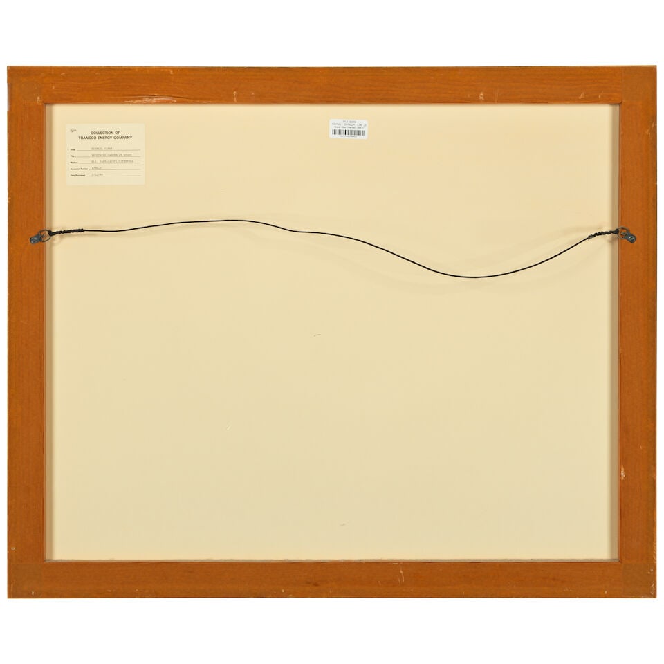 Ezekiel Gibbs (1889-1992) Vegetable Garden at Night sight 20 x 26 in. - 3