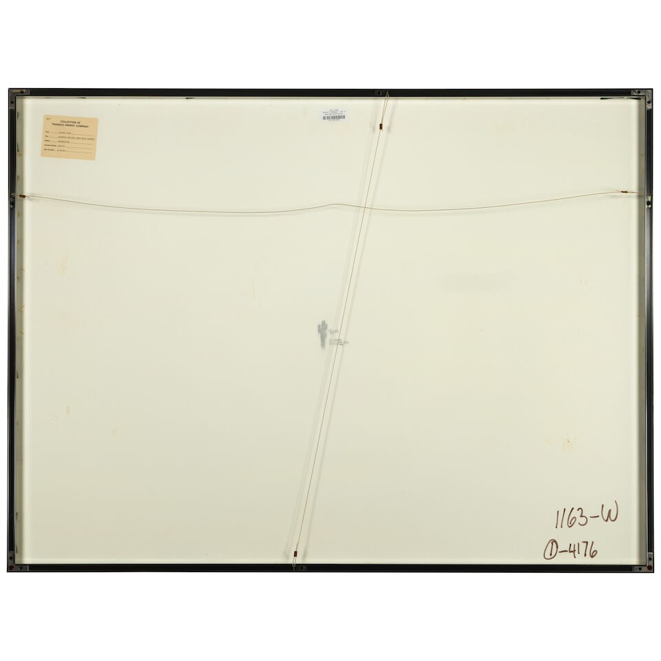 Hilary Page (20th Century) Houston Skyline from Ship Channel sight 27 x 1/2 x 40 in. - 2