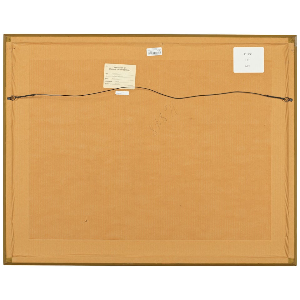 Al Barnes (1937-2015) Pre-Race Activity sight 20 x 28 in. - 3