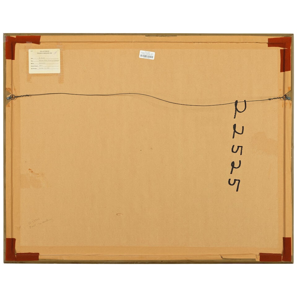 Al Barnes (1937-2015) Hauling Sails (First to Leeward) sight 21 x 29 1/4 in. - 3