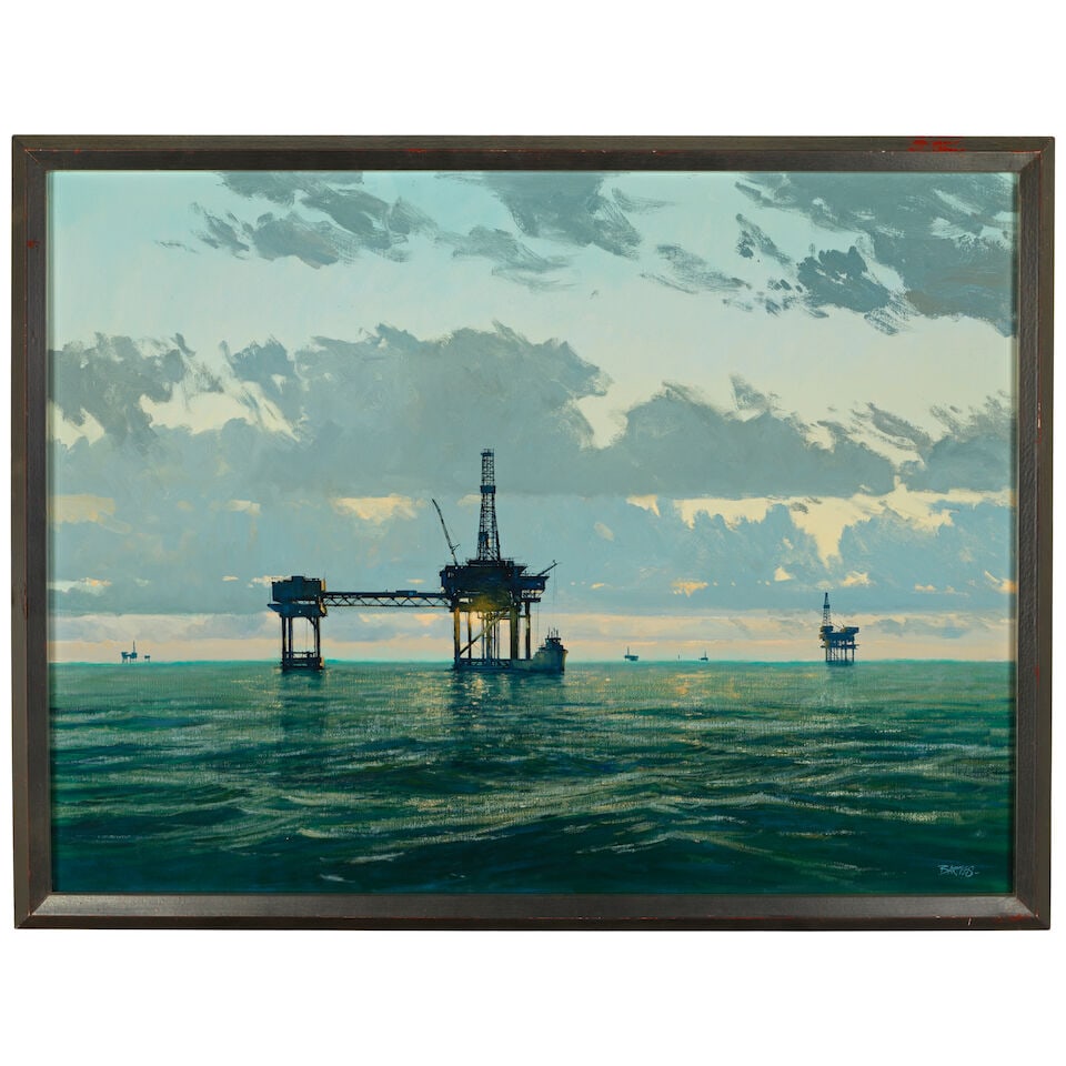 Al Barnes (1937-2015) South Pass Sunrise 36 x 48 in. - 2