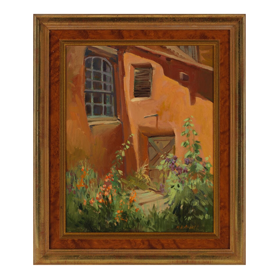 Meredith Brooks Abbott (born 1938) Abandoned Church Arroyo Seco, New Mexico 12 x 15 in. (Painted... - 2