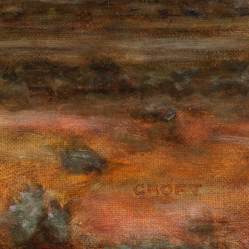 Frank Croft (born 1952) Evening Light - Sangre de Cristos 18 x 24 in (Painted in November 2001.) - 3