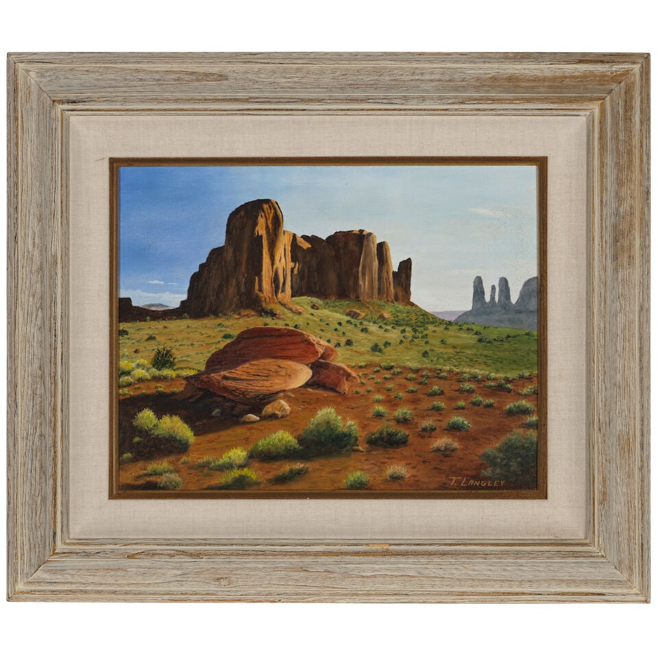 Todd Langley (20th/21st Century) Desert Landscape 14 x 18 in. - 4