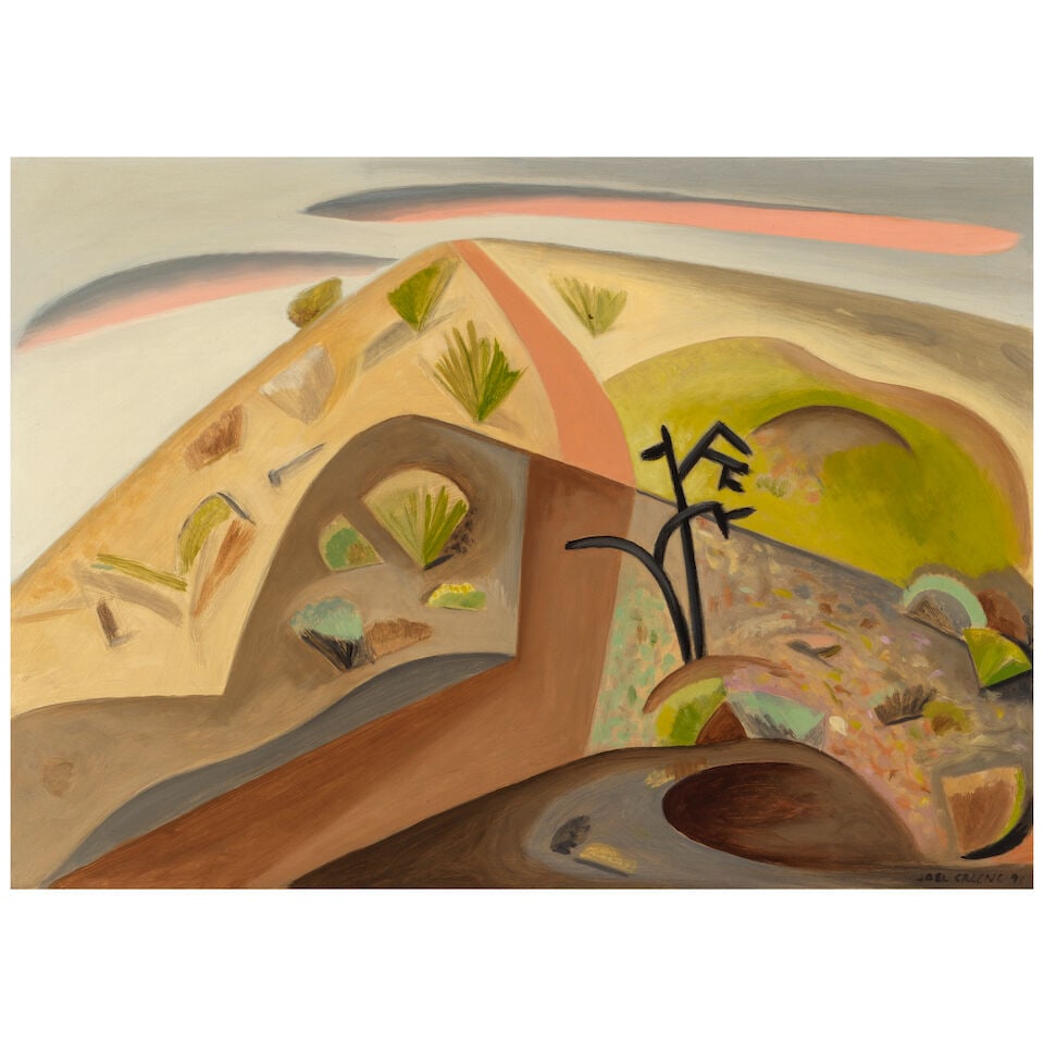 Joel Greene (born 1953) Desert Plants 17 x 24 in. (Painted in 1991.) (1 of 4)