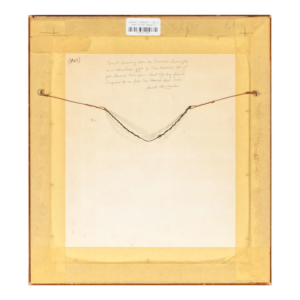 Frederic Remington (1861-1909) The Young Among Tribe sight 9 3/4 x 8 in. - 2