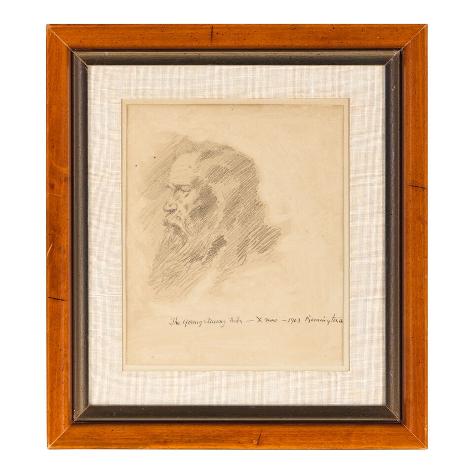 Frederic Remington (1861-1909) The Young Among Tribe sight 9 3/4 x 8 in. - 3