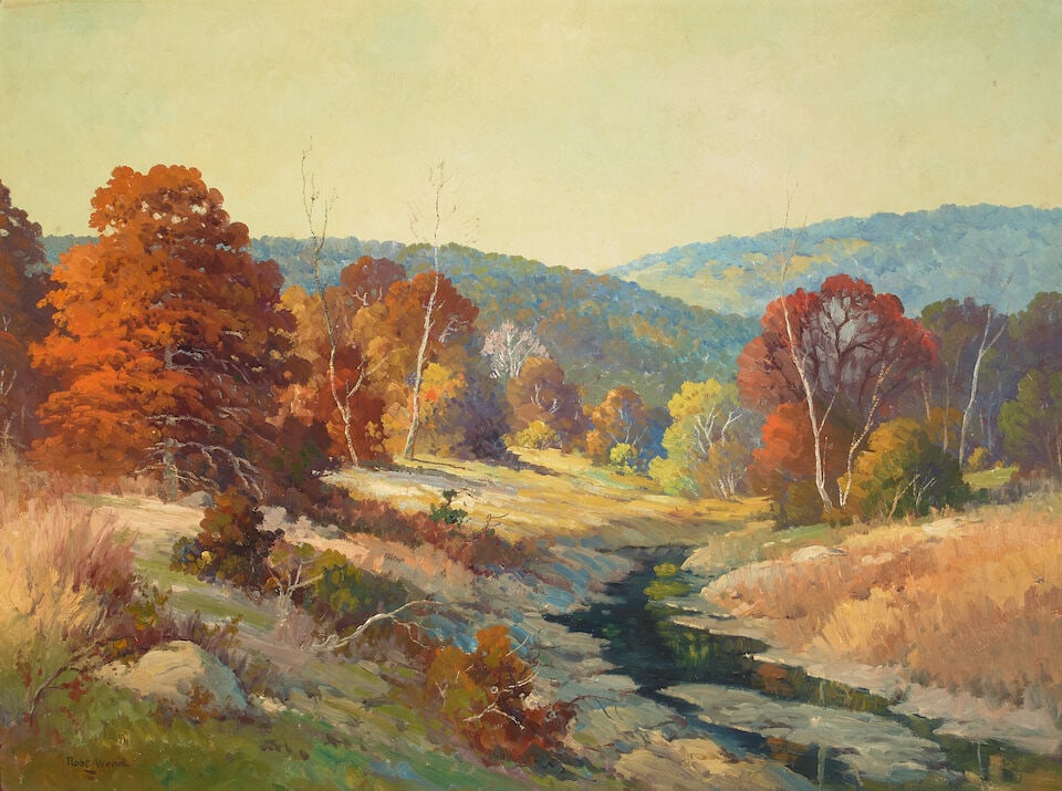 Robert William Wood (1889-1979) Texas Autumn 30 x 40 in. (1 of 2)