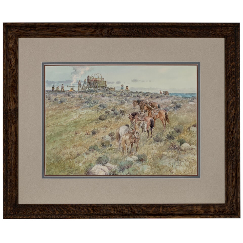 Robert Pummill (born 1936) Dining at the Club and Lost Trail (group of two) first 15 1/4 x 21 1/... - 2