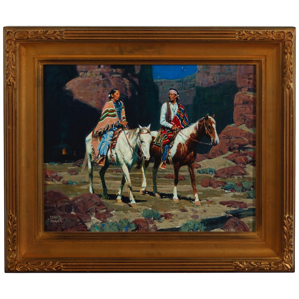 David Mann (born 1948) Navajo Night 16 x 20 in. - 3