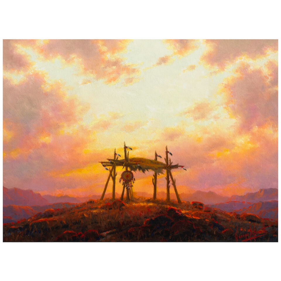 George Dee Smith (born 1944) The Fallen Warrior 9 x 12 in. (1 of 3)