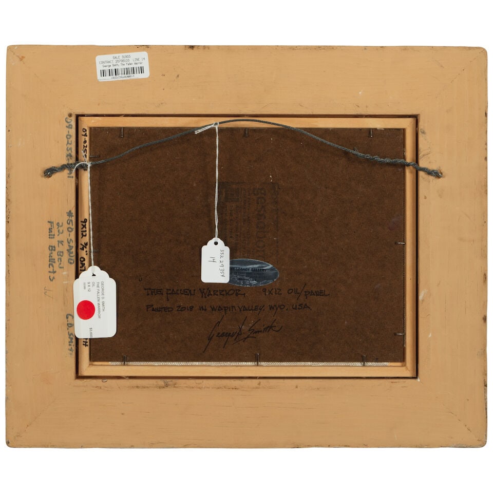 George Dee Smith (born 1944) The Fallen Warrior 9 x 12 in. - 2
