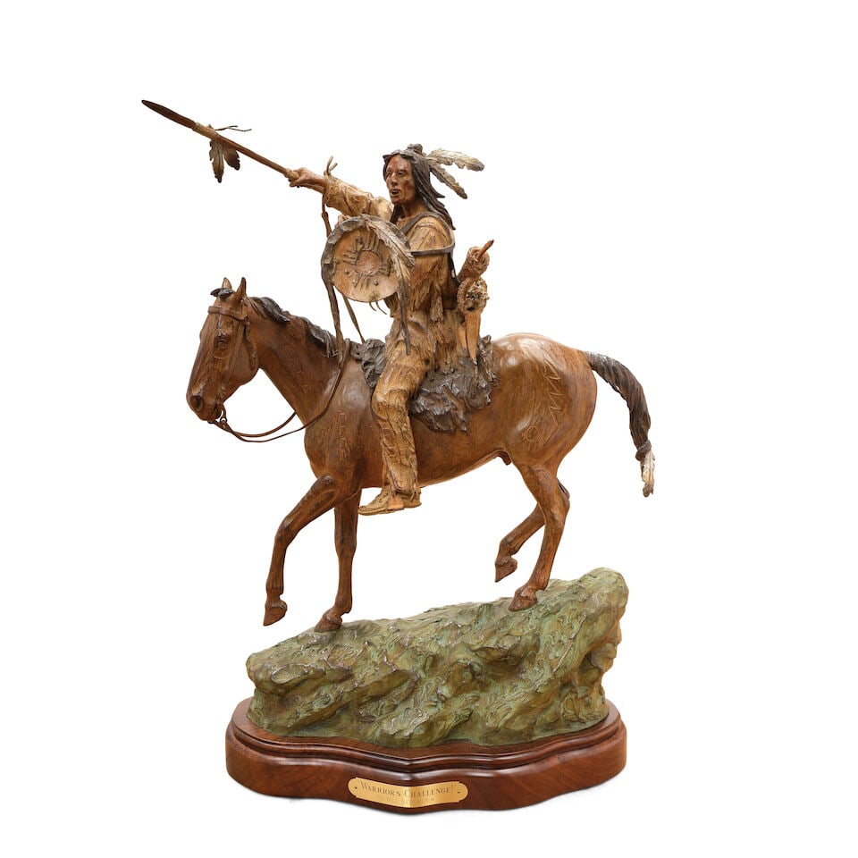 Bill Nebeker (born 1942) A Warrior's Challenge 21 in. high (1 of 5)