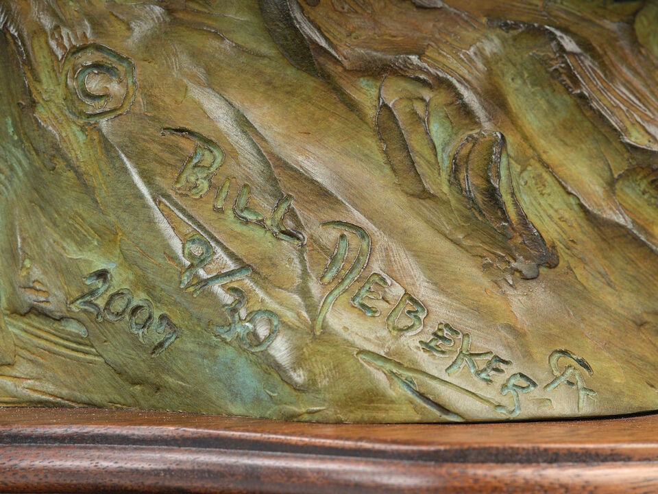 Bill Nebeker (born 1942) A Warrior's Challenge 21 in. high - 2