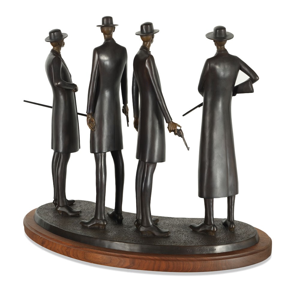 Rick Terry (born 1957) 'O.K.' Corral 19 1/2 in. high - 3