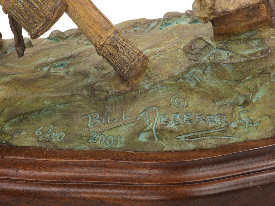 Bill Nebeker (born 1942) Death of the Bow 26 1/2 in. high - 5