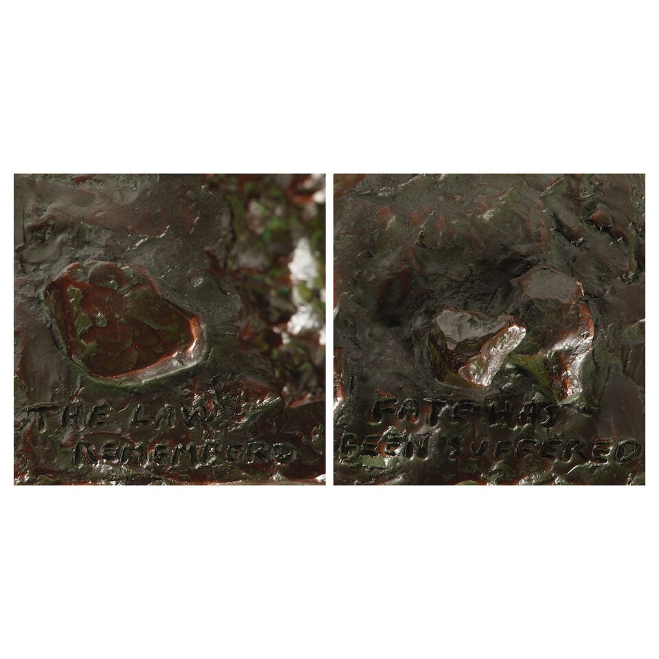 Scott Rogers (born 1960/1) The Law Remembers and Fate Has Been Suffered (a group of two) each 18... - 9