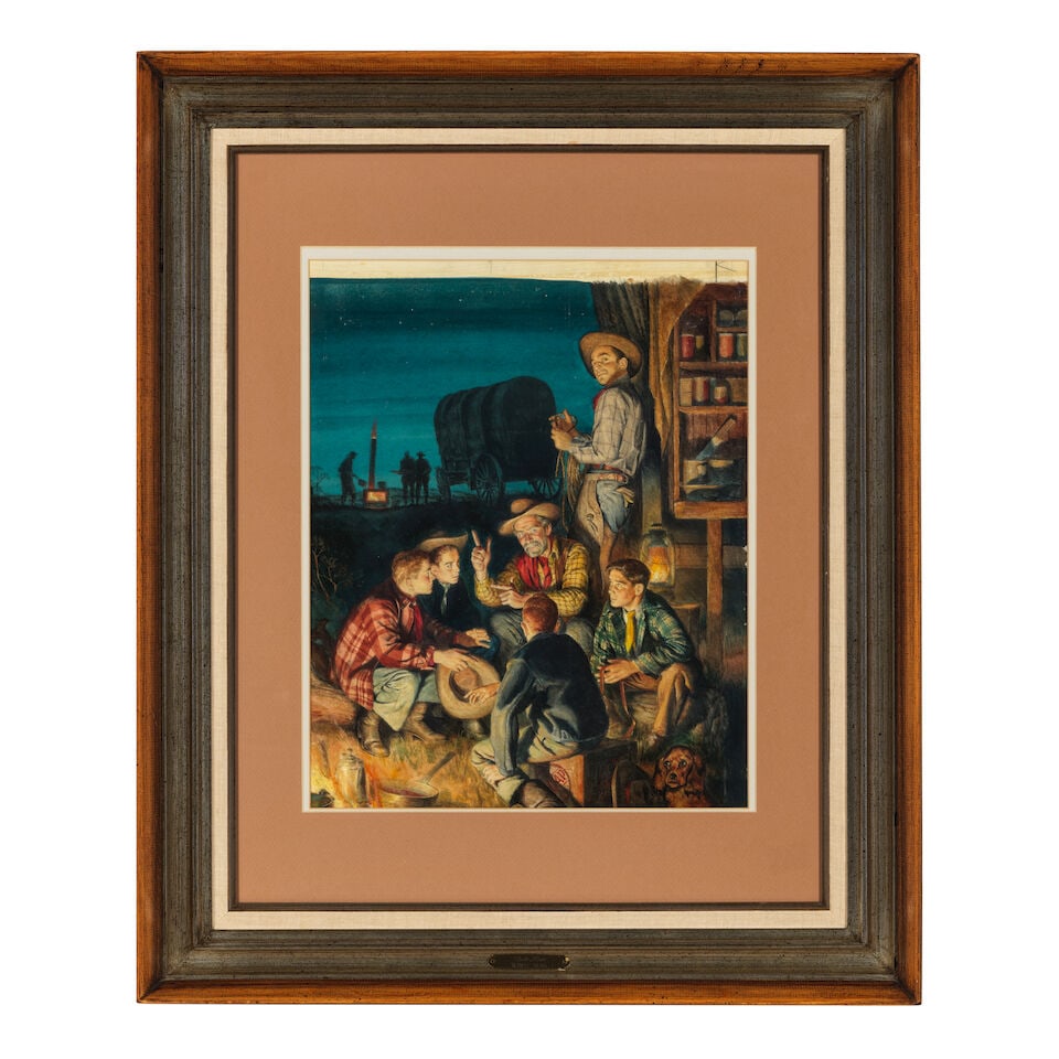 Reynold Brown (1917-1991) Their Hero image 20 x 16 in. - 3