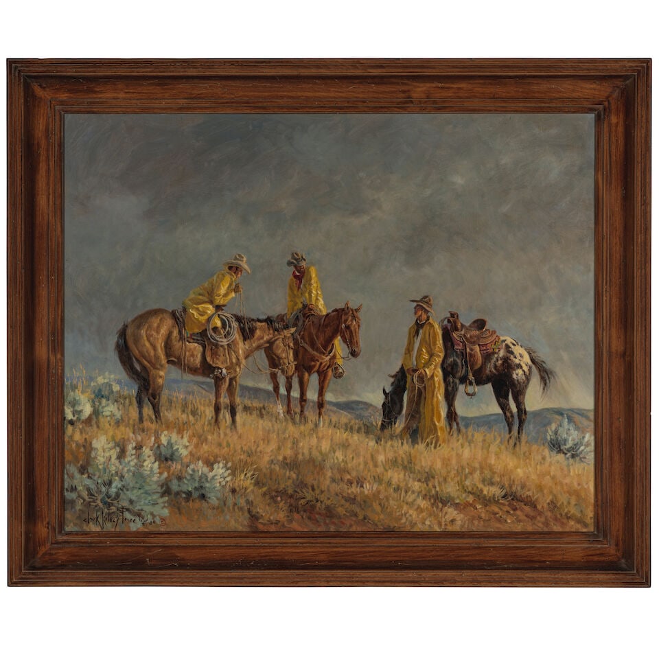 Clark Kelley Price (born 1945) Planning the Day 22 x 28 in. (Painted in 1984.) - 7