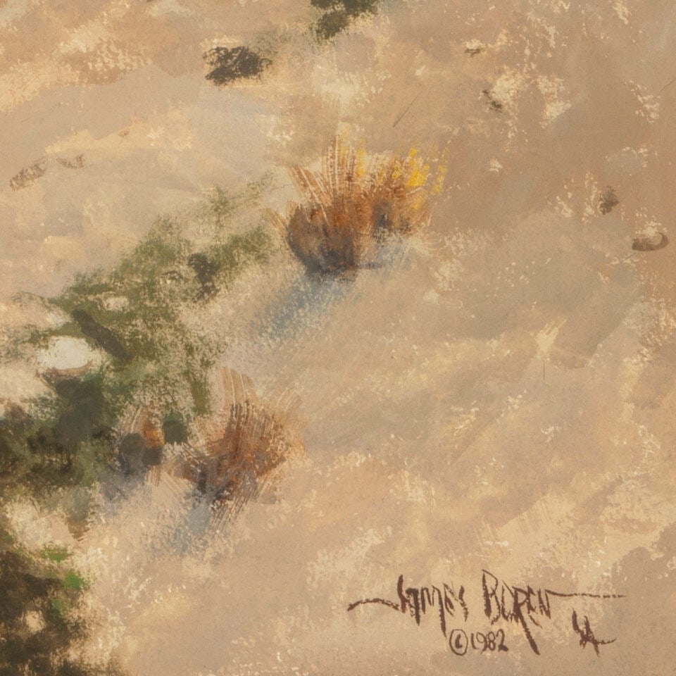 James Erwin Boren (1921-1990) Rocky Mountain Riders sight 21 x 29 in. - 2