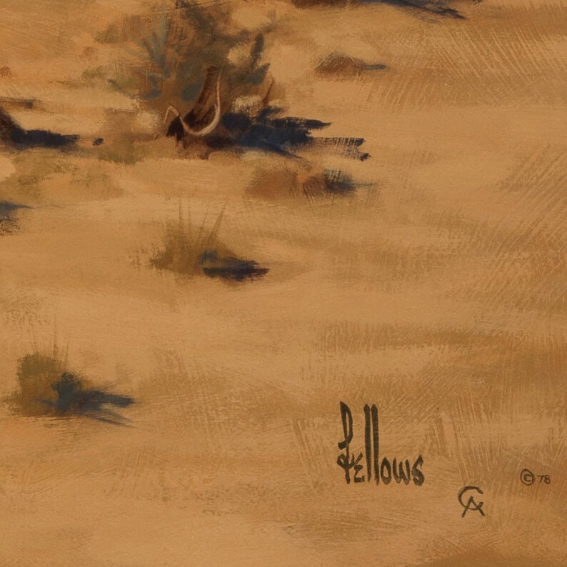 Fred Fellows (born 1934) California Bound 32 x 60 in. (Painted in 1978.) - 2