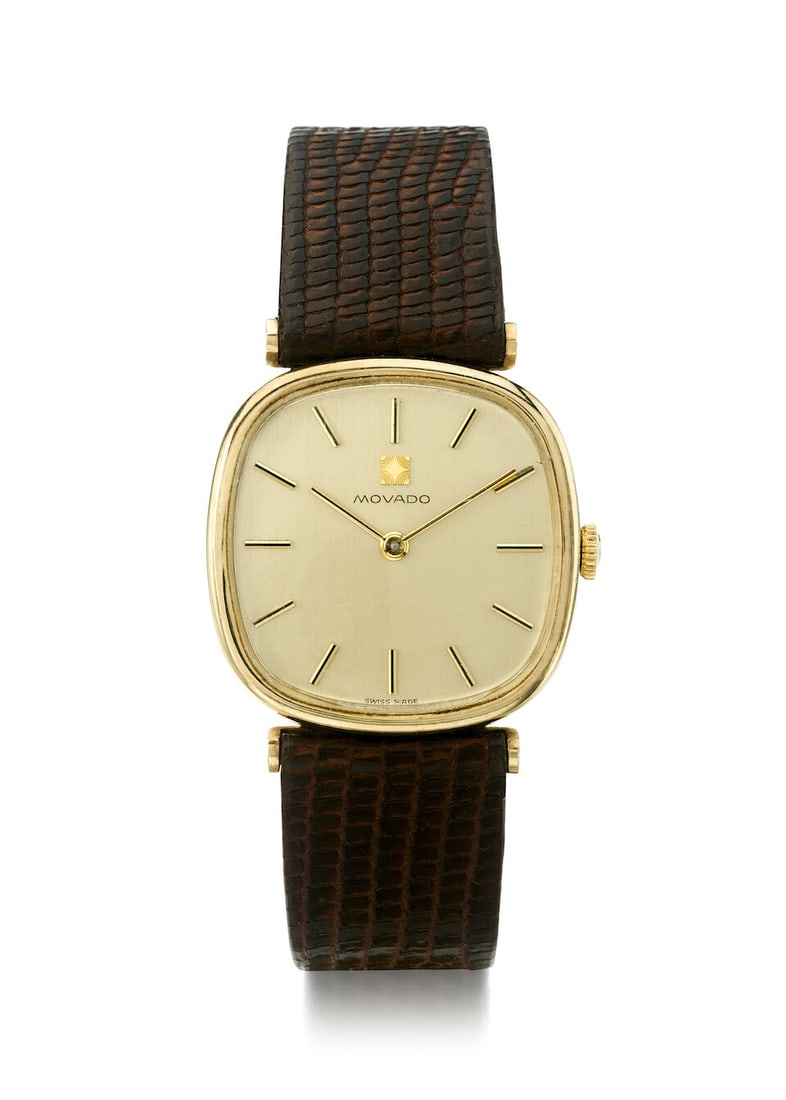 [NO RESERVE] MOVADO. A 14K GOLD MANUAL WIND WRISTWATCH c. 1980s (1 of 1)