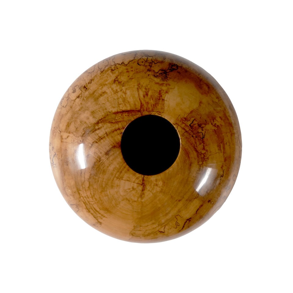 PHILIP MOULTHROP (B. 1947) SPALTED SILVER MAPLE VESSEL incised 'PM Philip Moulthrop Spalted Silv... - 3