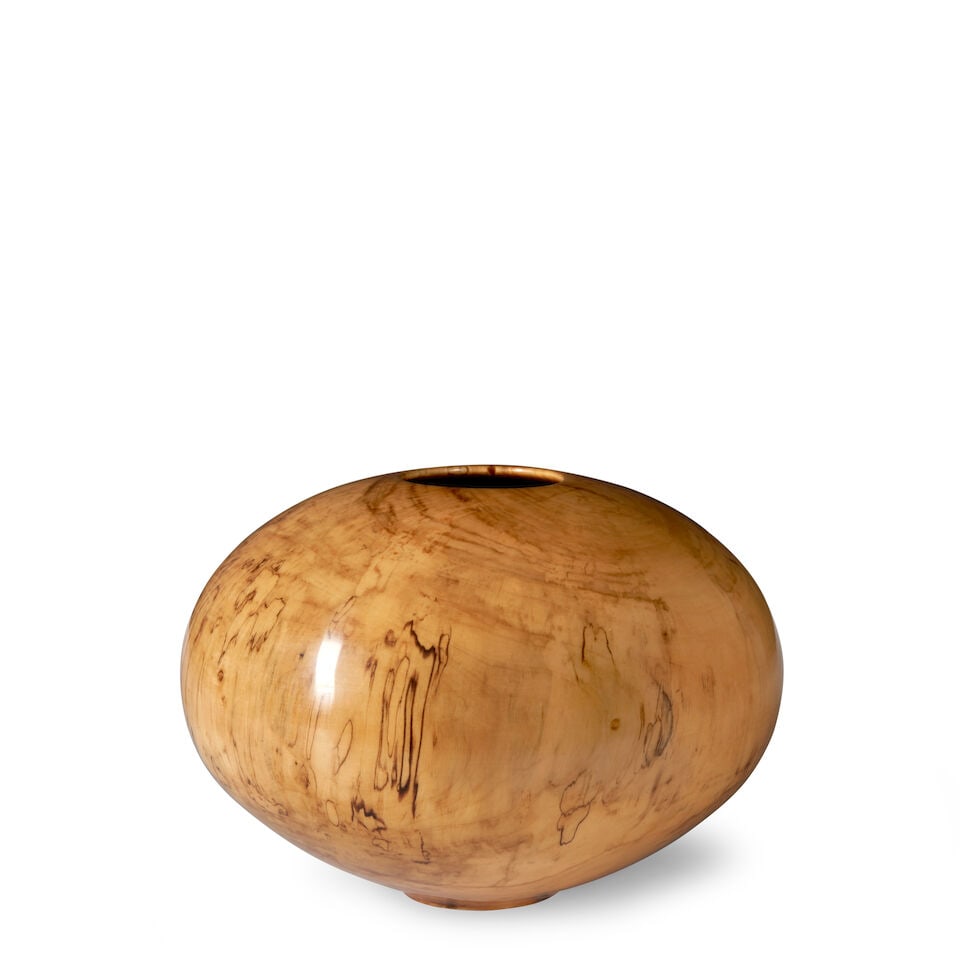 PHILIP MOULTHROP (B. 1947) SPALTED SILVER MAPLE VESSEL incised 'PM Philip Moulthrop Spalted Silv... - 5