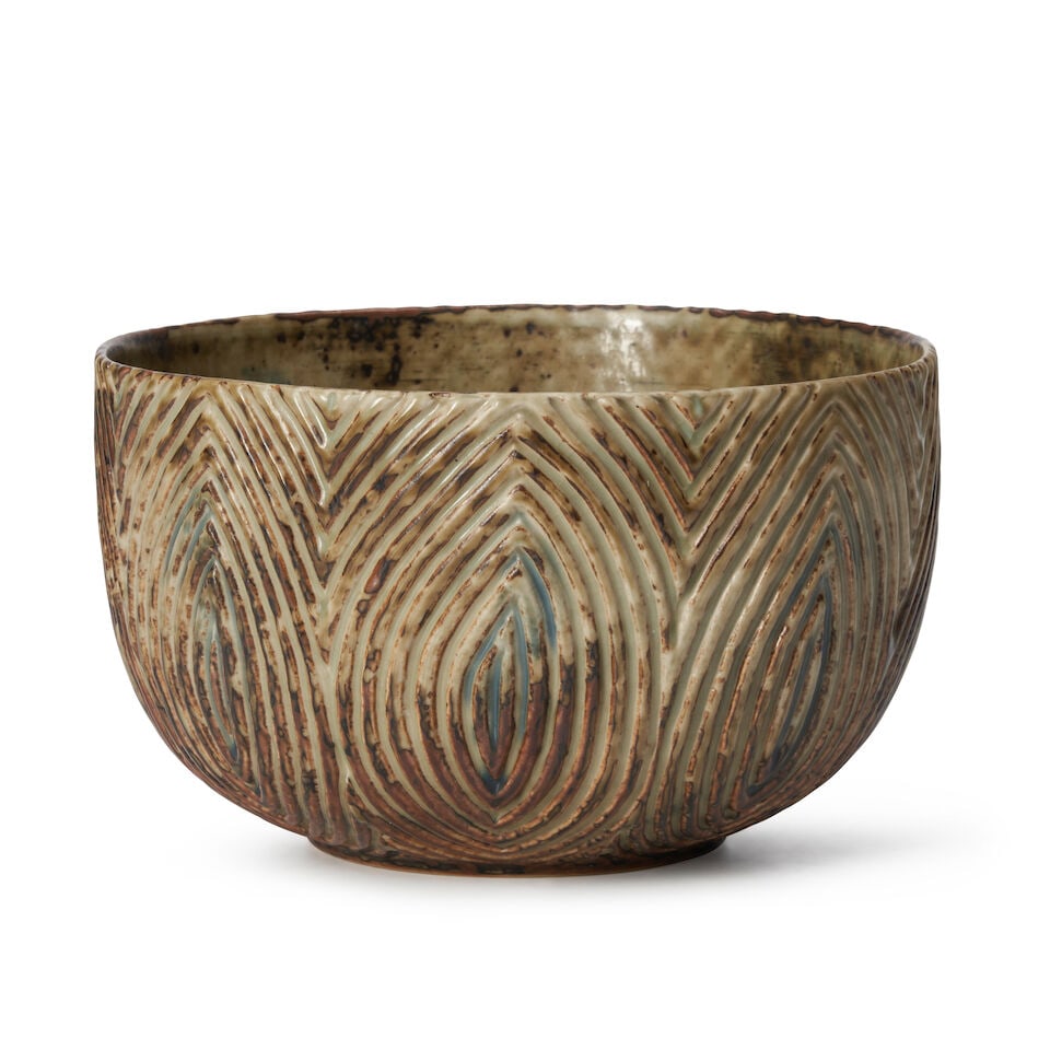 AXEL SALTO (1889-1961) FOR ROYAL COPENHAGEN BOWL Denmark, c. 1965, Sung glazed stoneware, underg... (1 of 6)