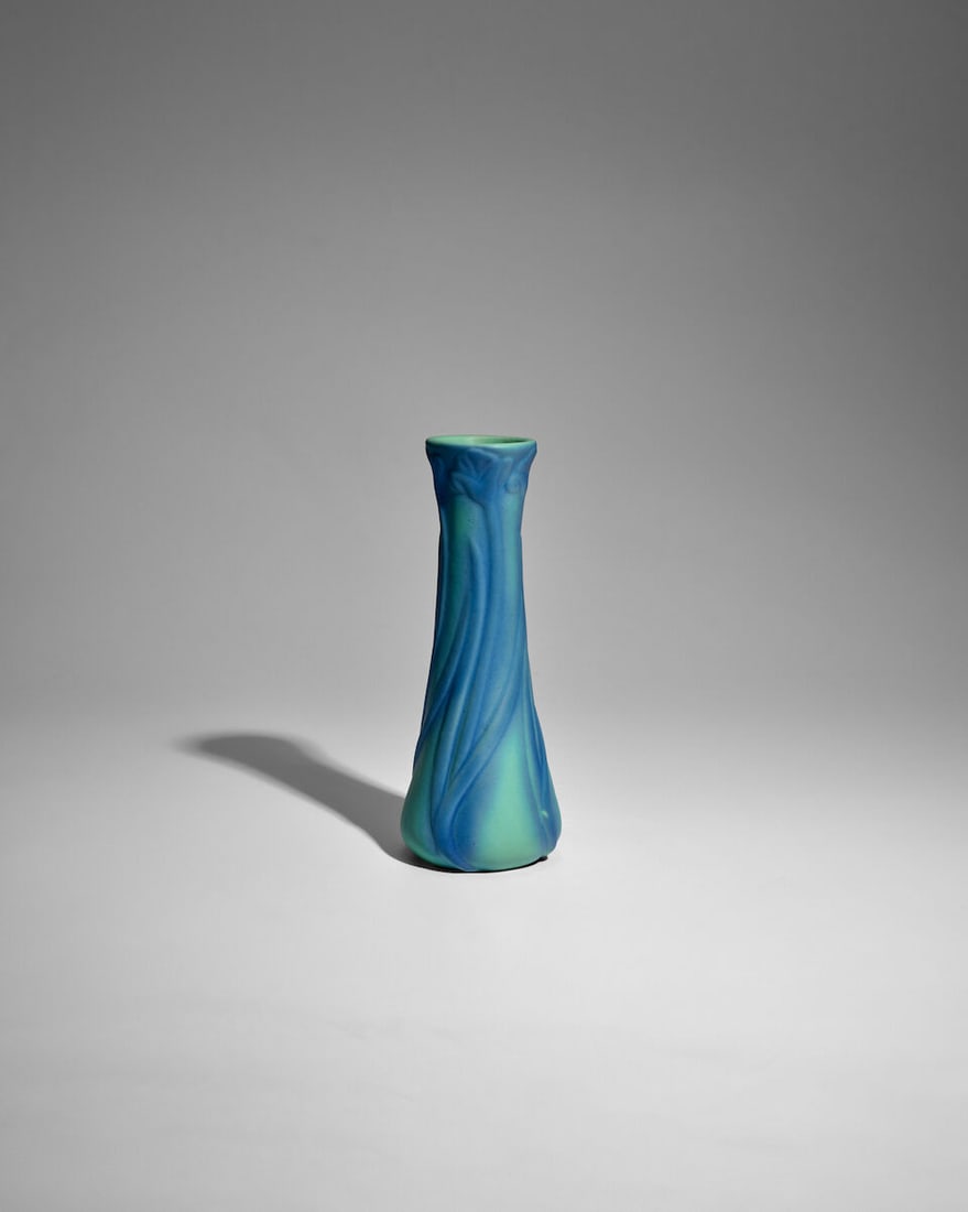 VAN BRIGGLE POTTERY VASE Colorado Springs, Colorado, c. 1900-1910, glazed earthenware, incised f... - 3