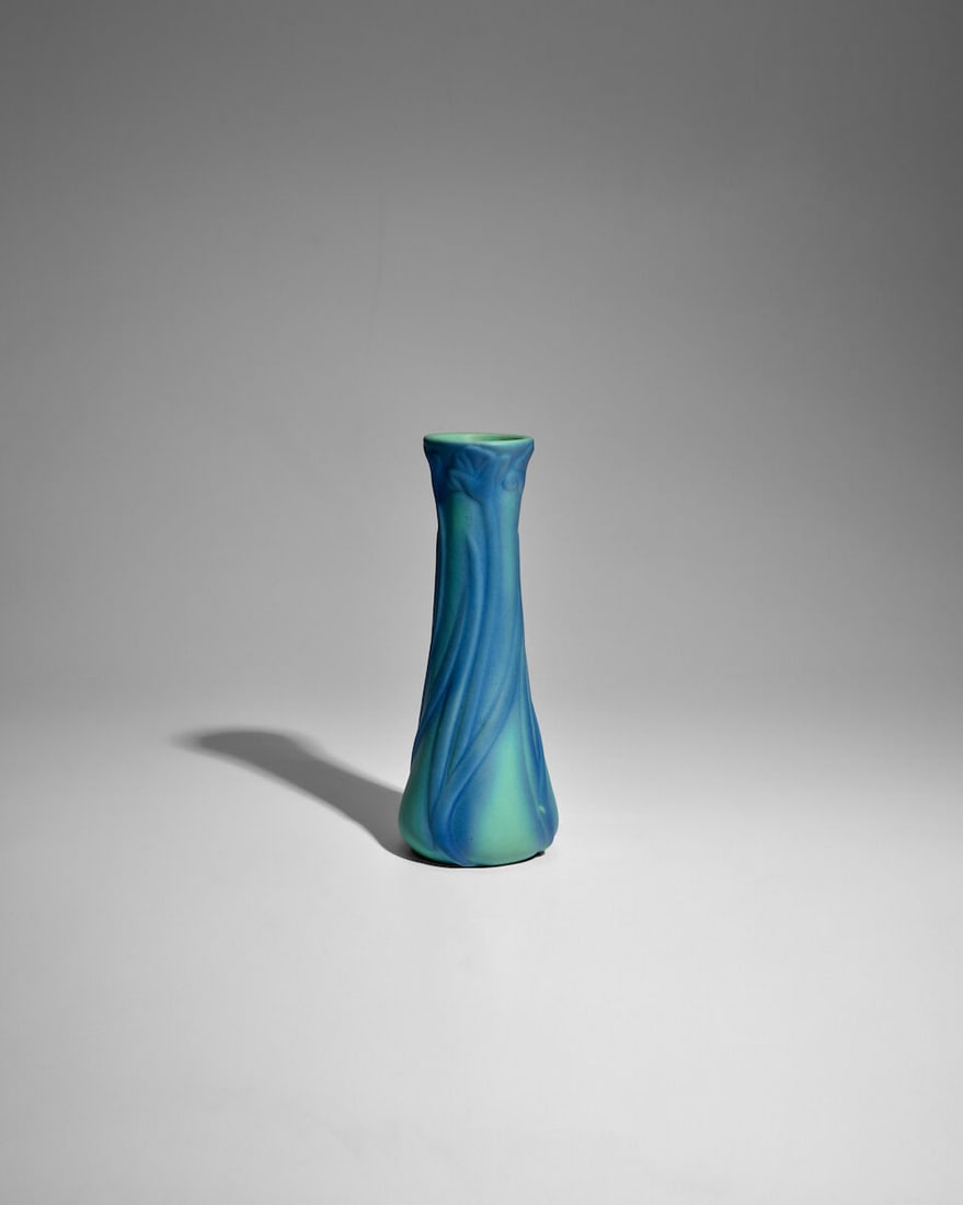 VAN BRIGGLE POTTERY VASE Colorado Springs, Colorado, c. 1900-1910, glazed earthenware, incised f... - 6