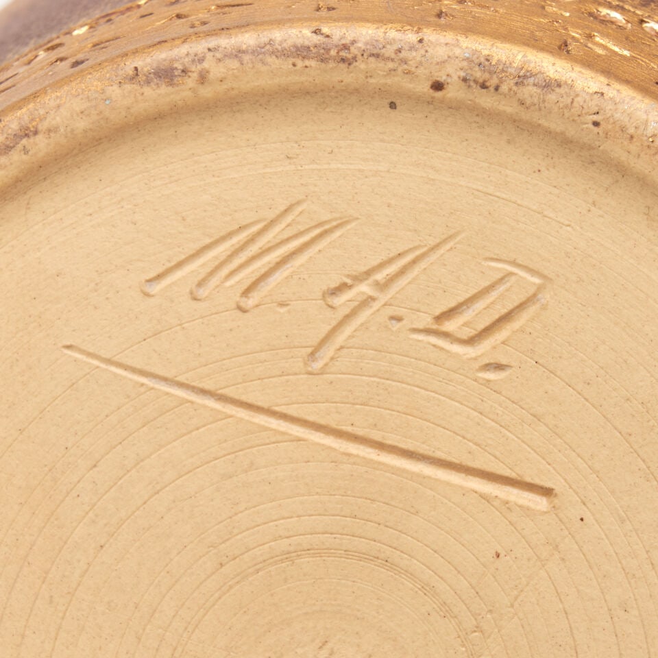 MATT A. DALY FOR ROOKWOOD POTTERY DULL FINISH SPANISH WATER JUG Cincinnati, Ohio, 1885, depictin... - 2