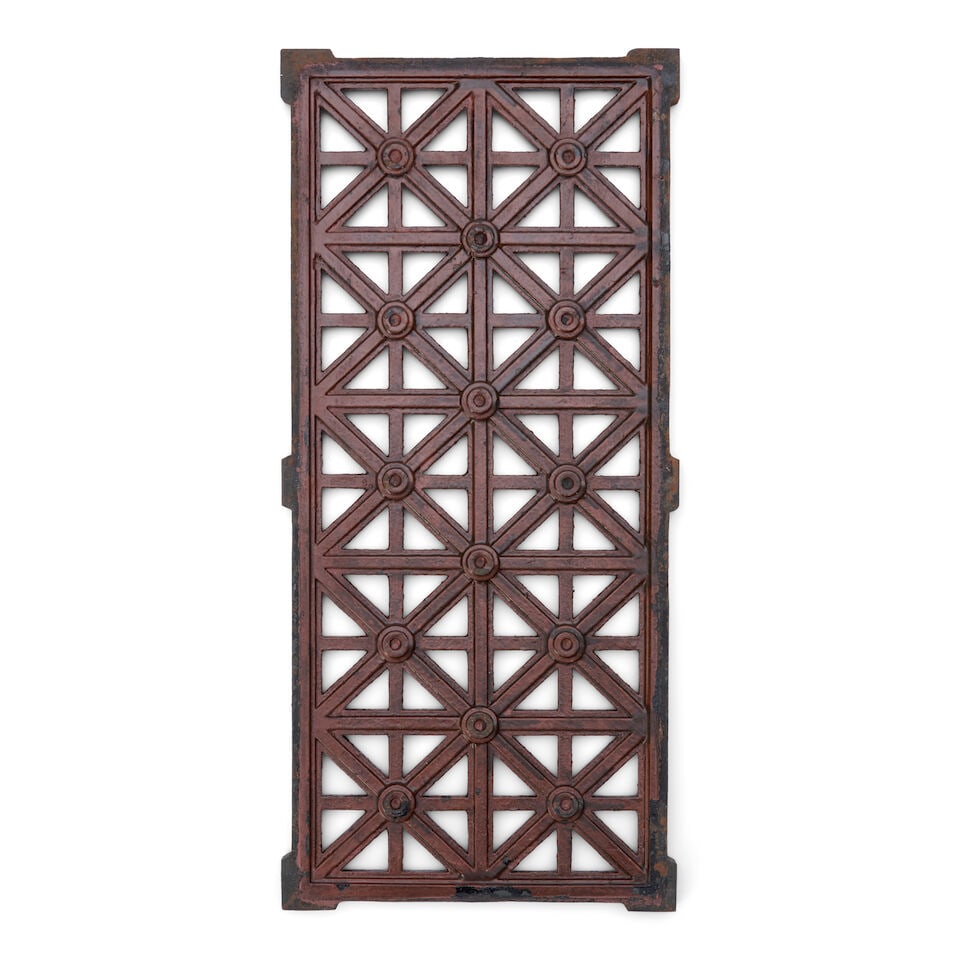 DANIEL BURNHAM (1846-1912) VENTILATION GRATE Chicago, Illinois, circa 1914, cast by Winslow Bros... (1 of 2)