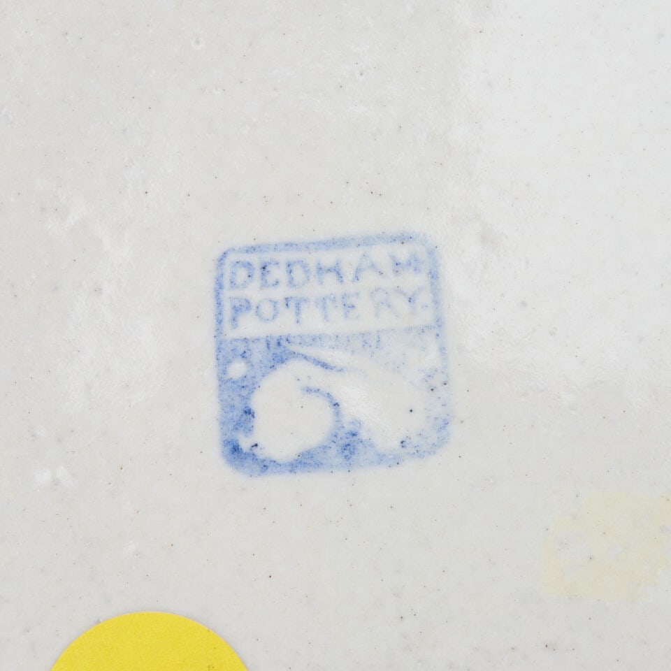 NINE DEDHAM POTTERY PLATES Dedham, Massachusetts, 1896-1943, glazed stoneware, 'Grape,' pre-1929... - 2