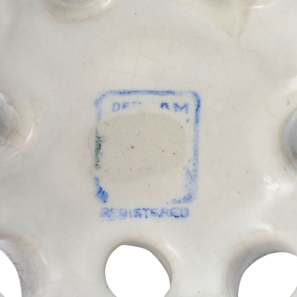 DEDHAM POTTERY 'BUNNY' FLOWER HOLDER Dedham, Massachusetts, 1929-1943, glazed stoneware, post-19... - 2