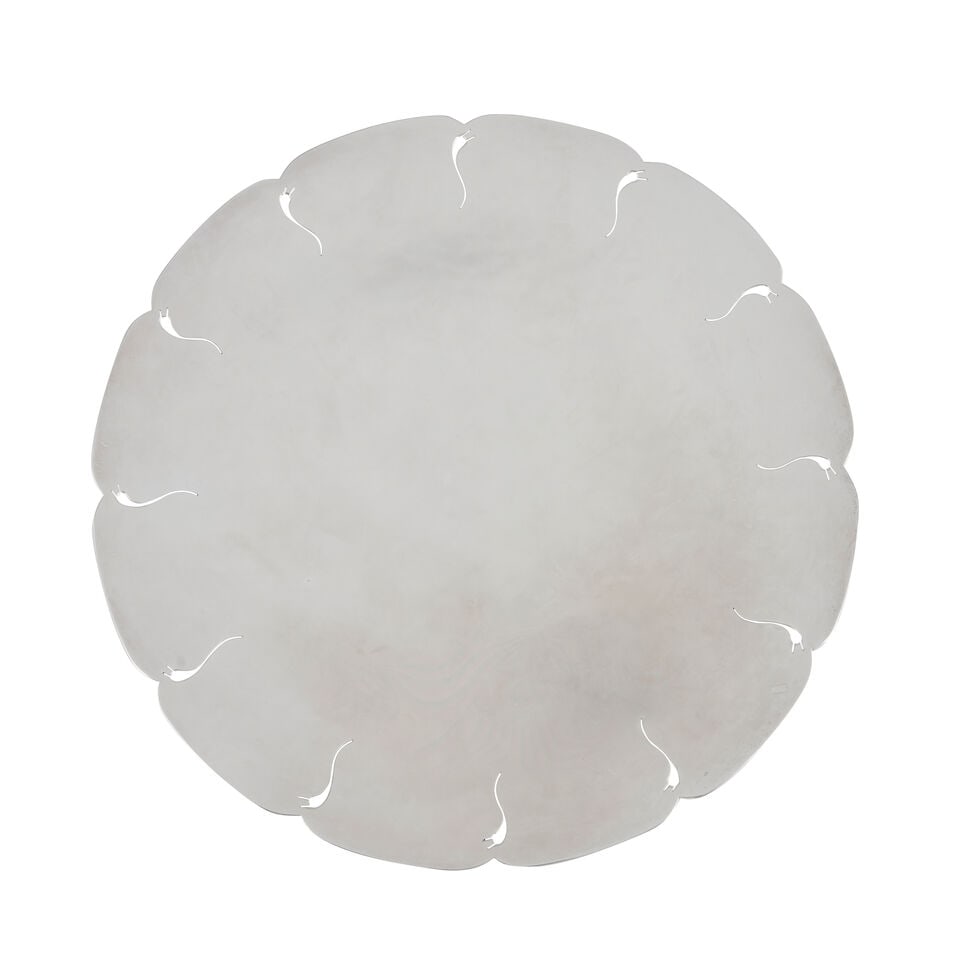 CARL POUL PETERSEN STERLING SILVER TAZZA Canada, mid-20th century, the round dish hand hammered ... - 2