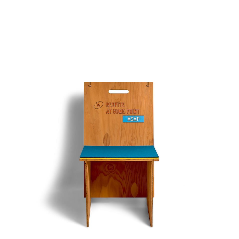 LAWRENCE WEINER (1942-2021) A RESPITE AT SOME POINT ASAP, 2015Polychrome digital printing with v... - 5