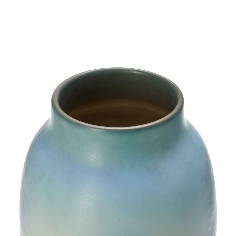 EDWARD DIERS (1871-1947) FOR ROOKWOOD POTTERY MONUMENTAL SCENIC VELLUM VASE Cincinnati, Ohio, da... - 7