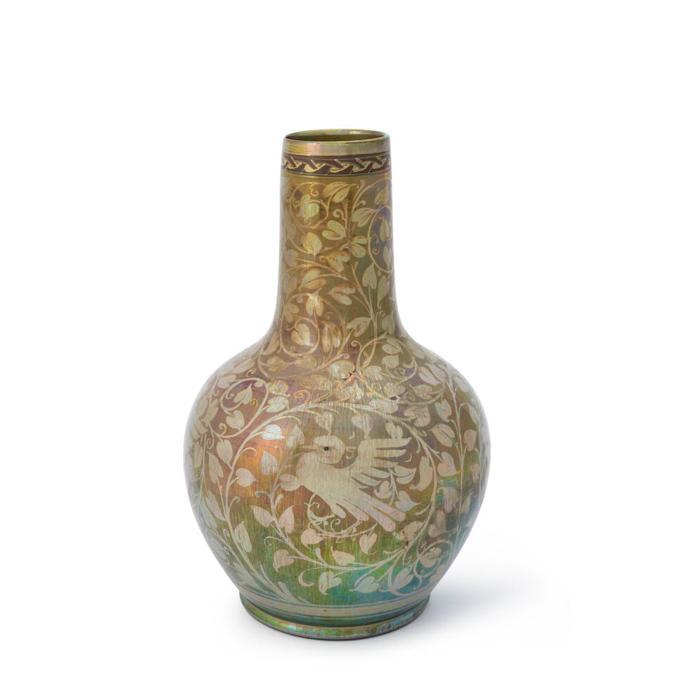 GORDON FORSYTH (1879-1952) FOR PILKINGTON'S ROYAL LANCASTRIAN LUSTRE VASE England, dated 1913, l... (1 of 3)