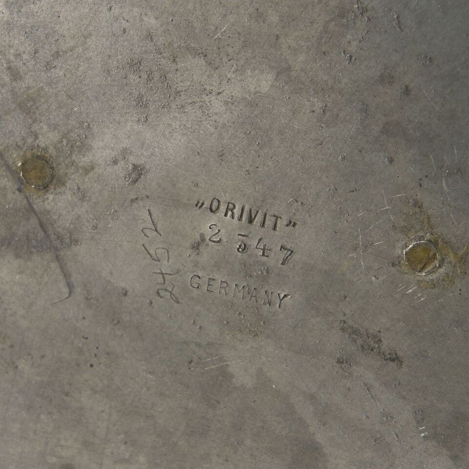 ORIVIT METAL OVERLAY GLASS VASE Cologne, Germany, Orivit Metalwarenfabrik, c. 1900, orivit metal... - 2