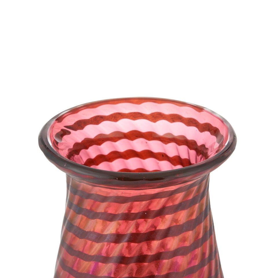 ORIVIT METAL OVERLAY GLASS VASE Cologne, Germany, Orivit Metalwarenfabrik, c. 1900, orivit metal... - 4