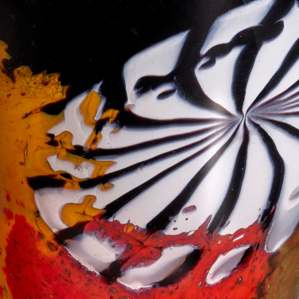 DINO MARTENS (1894-1970) 'Oriente' Vasecirca 1950for Aureliano Toso, internally decorated patchw... - 3