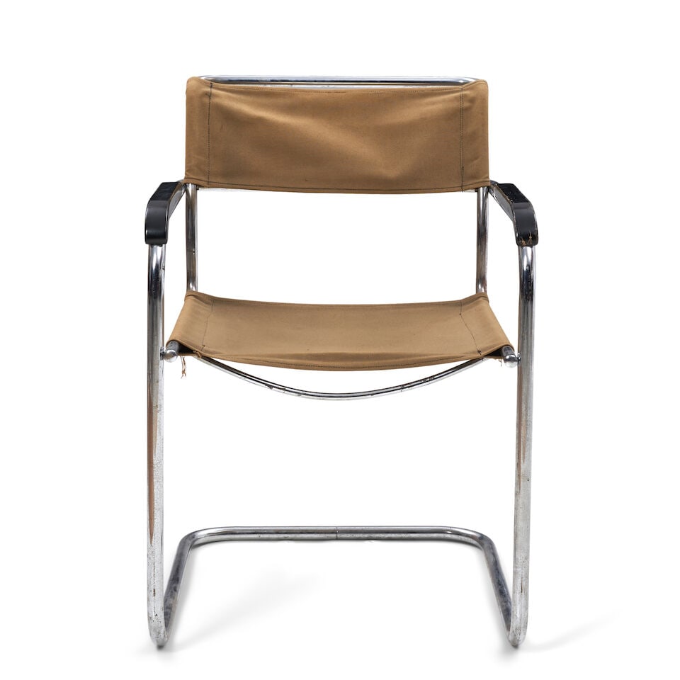 MARCEL BREUER (1902-1981) CANTILEVERED ARMCHAIR Hungry/Austria, designed 1928, chromed steel, ca... - 3