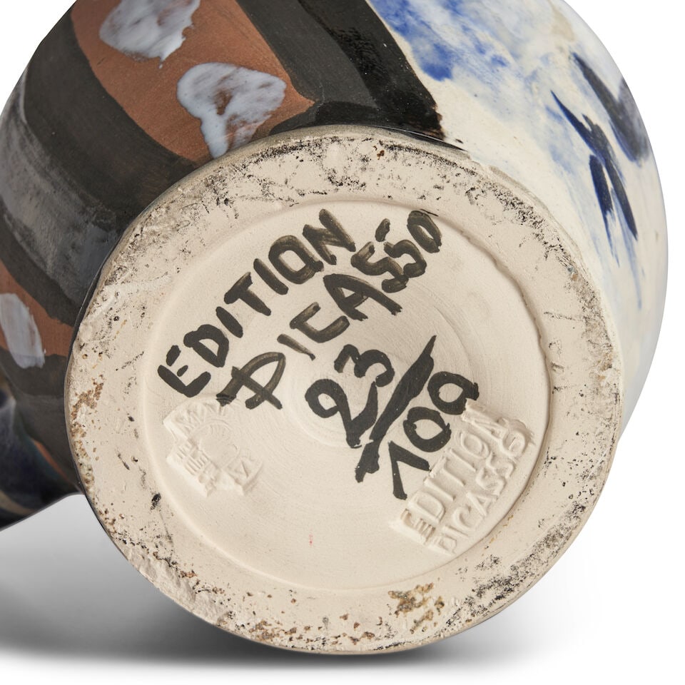 PABLO PICASSO (SPANISH, 1881-1973) Tête peinte (Ramié 212) Conceived in 1953 and execu... - 2