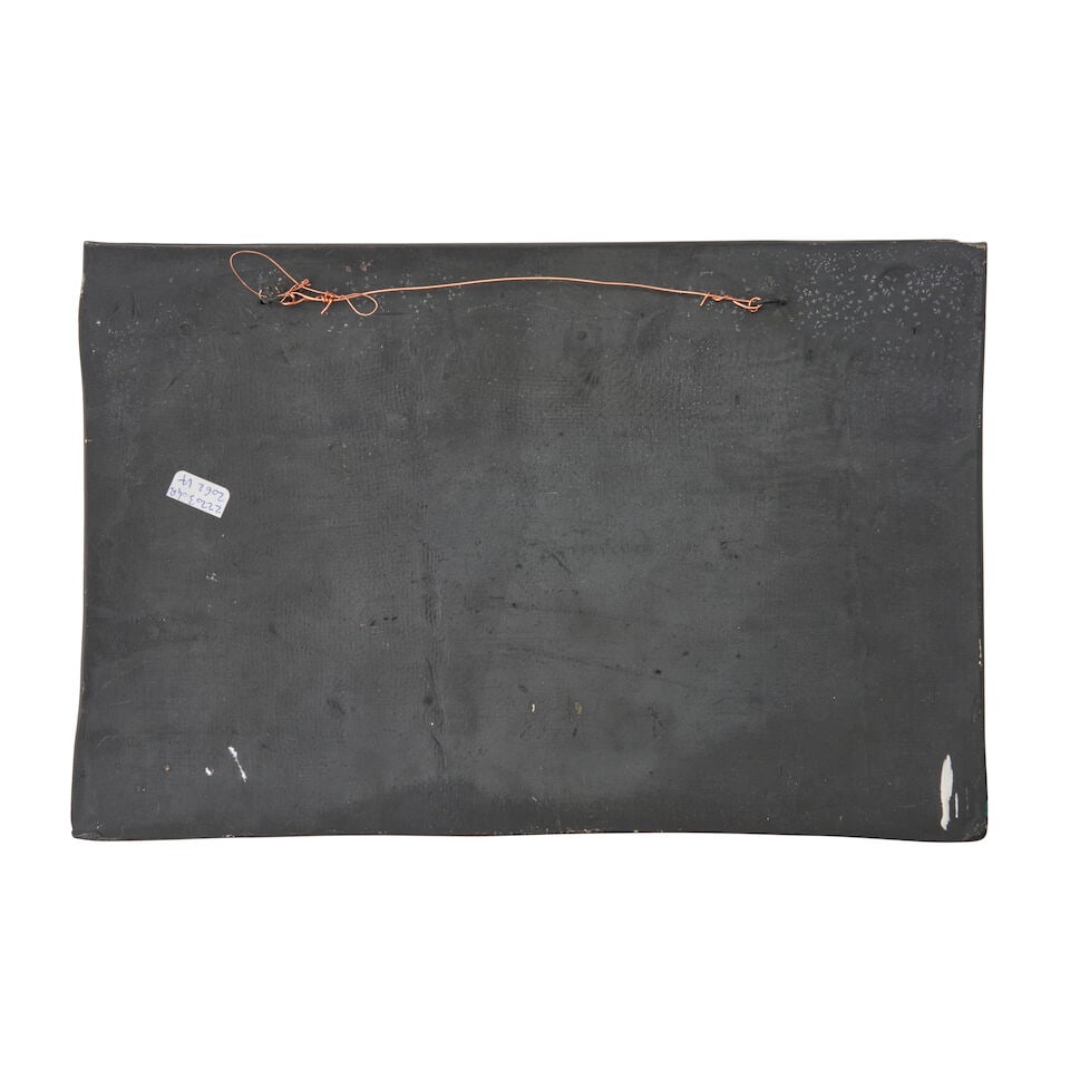 GILBERT PORTANIER (1926-2023) PLAQUE Vallauris, France, c. 1970, incised and enameled earthenwar... - 2