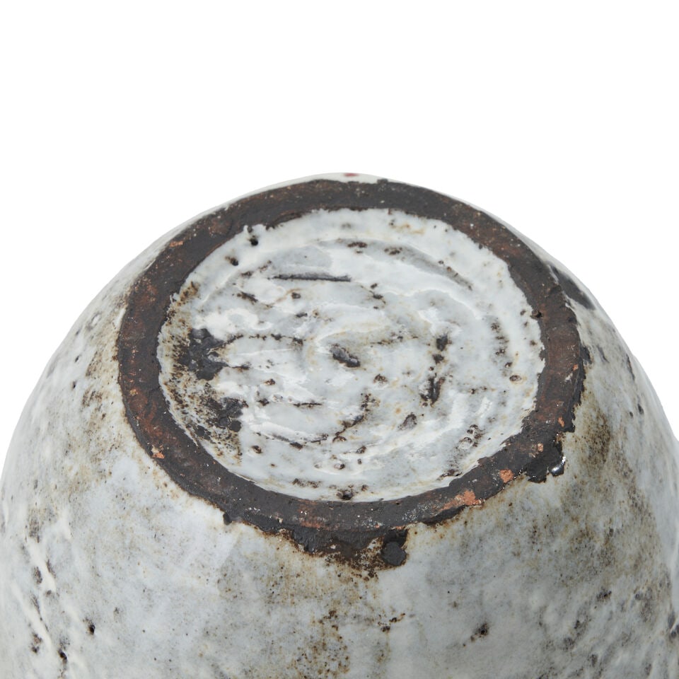 JEAN DERVAL (1925-2010) COVERED JAR France, c. 1955, glazed ceramic, painted mark 'Jean Derval,'... - 2