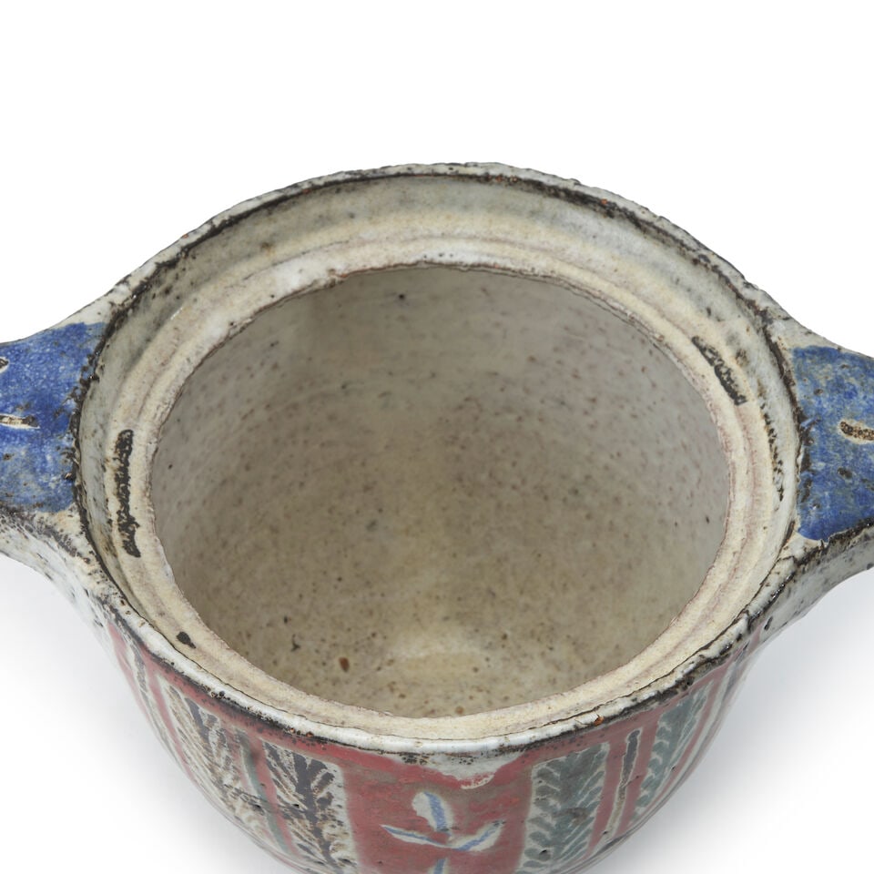 JEAN DERVAL (1925-2010) COVERED JAR France, c. 1955, glazed ceramic, painted mark 'Jean Derval,'... - 3